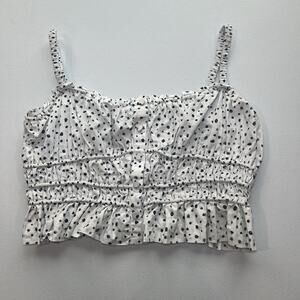 J.Crew Cinched-waist cotton poplin tank top Size Small‎